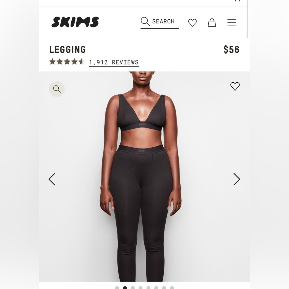 Skims classic legging
2x
Soot/black
NWT